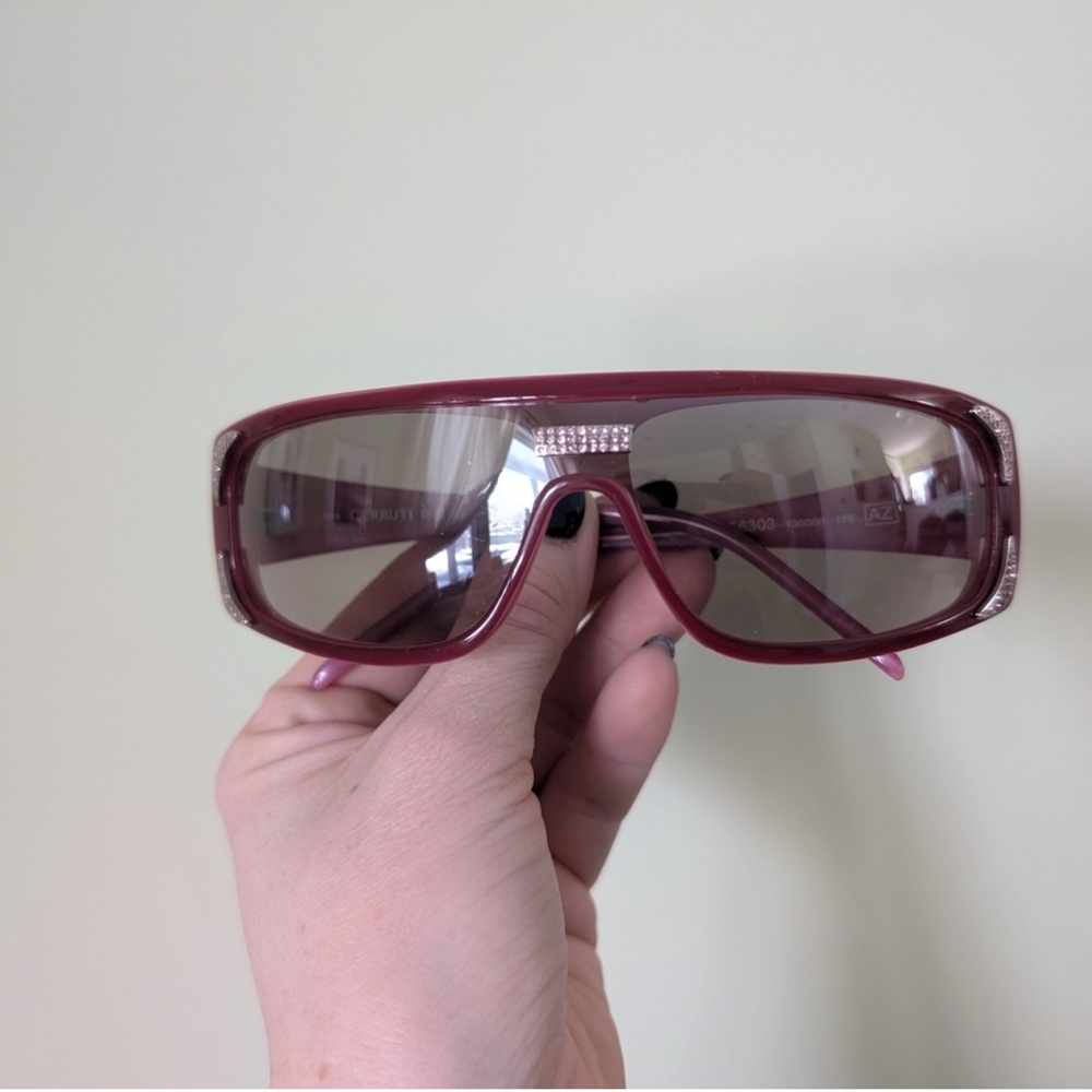 Pink Cerruti 1881 Sunglasses with Rhinestone Accents